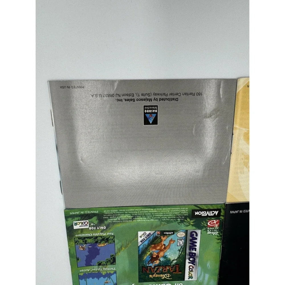 Nintendo GameBoy Color Manual Lot Of 7 -NO GAMES Frogger Donkey Kong Country Etc